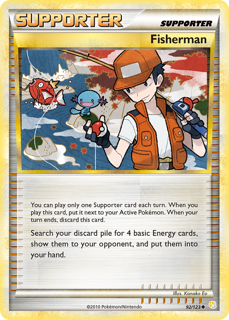 Fisherman (92/123) [HeartGold & SoulSilver: Base Set] | Good Games Cannington