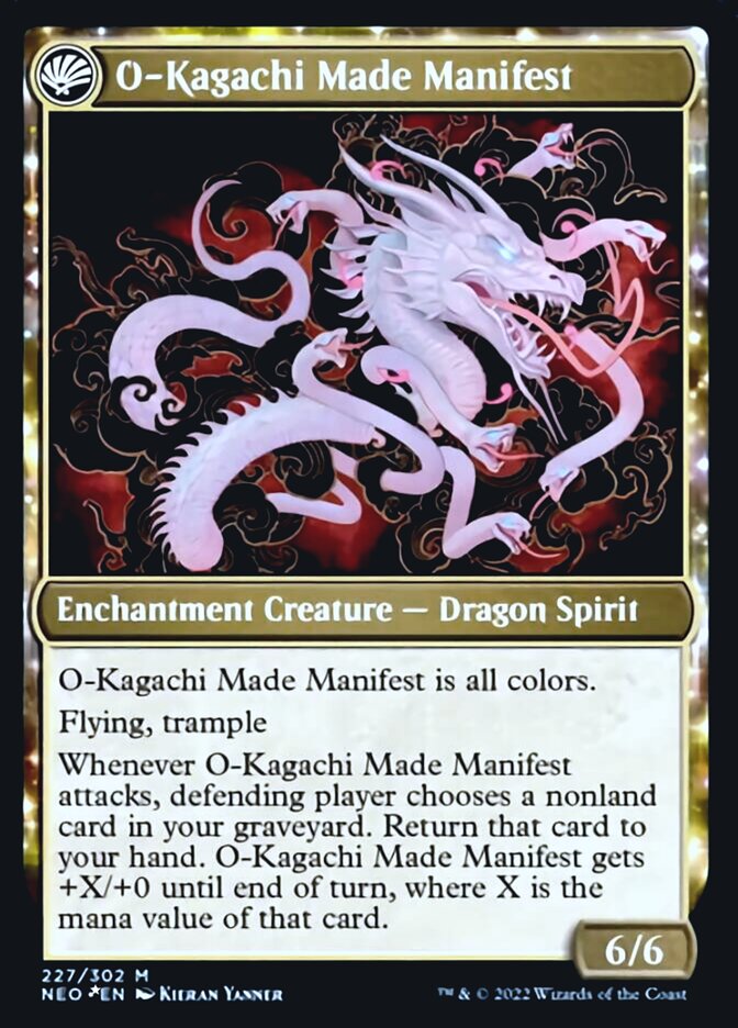 The Kami War // O-Kagachi Made Manifest [Kamigawa: Neon Dynasty Prerelease Promos] | Good Games Cannington