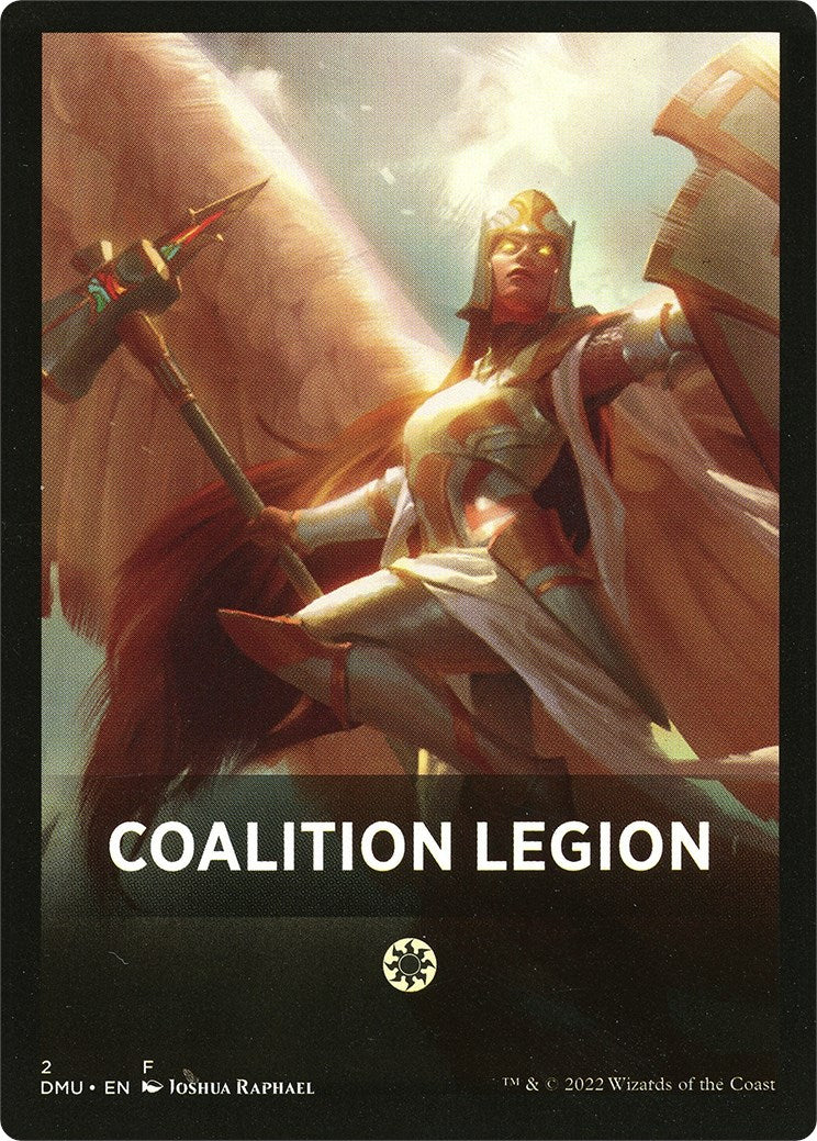 Coalition Legion Theme Card [Dominaria United Tokens] | Good Games Cannington