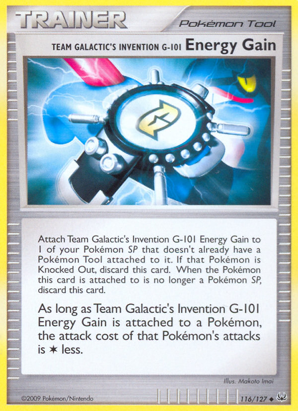 Team Galactic's Invention G-101 Energy Gain (116/127) [Platinum: Base Set] | Good Games Cannington
