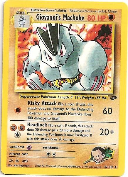 Giovanni's Machoke (42/132) [Gym Challenge Unlimited] | Good Games Cannington