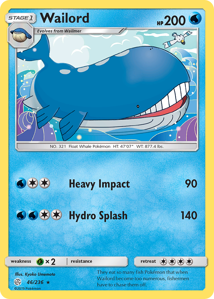 Wailord (46/236) [Sun & Moon: Cosmic Eclipse] | Good Games Cannington