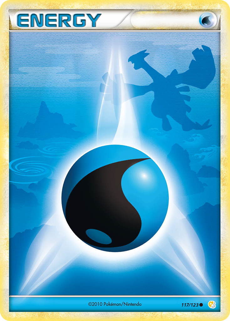 Water Energy (117/123) [HeartGold & SoulSilver: Base Set] | Good Games Cannington