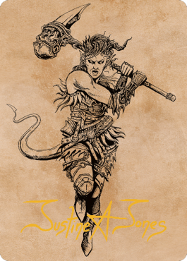 Karlach, Fury of Avernus Art Card (54) (Gold-Stamped Signature) [Commander Legends: Battle for Baldur's Gate Art Series] | Good Games Cannington