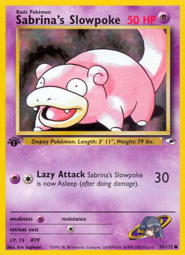 Sabrina's Slowpoke (95/132) [Gym Heroes 1st Edition] | Good Games Cannington