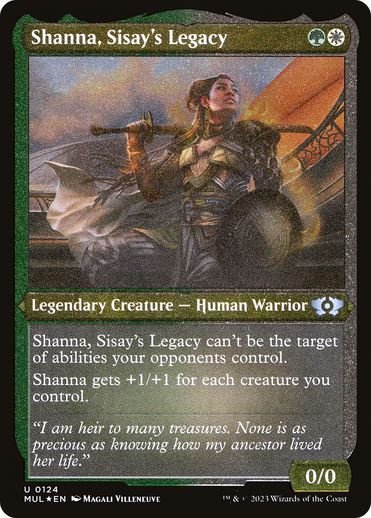 Shanna, Sisay's Legacy (Foil Etched) [Multiverse Legends] | Good Games Cannington