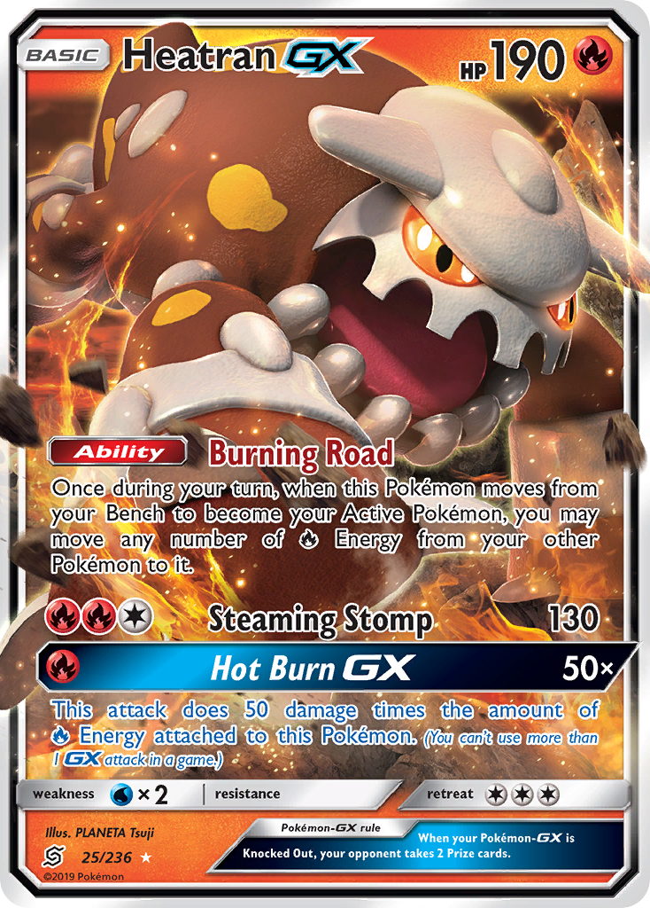Heatran GX (25/236) [Sun & Moon: Unified Minds] | Good Games Cannington