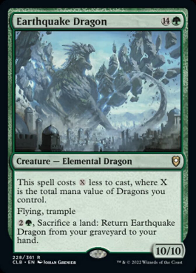 Earthquake Dragon [Commander Legends: Battle for Baldur's Gate] | Good Games Cannington