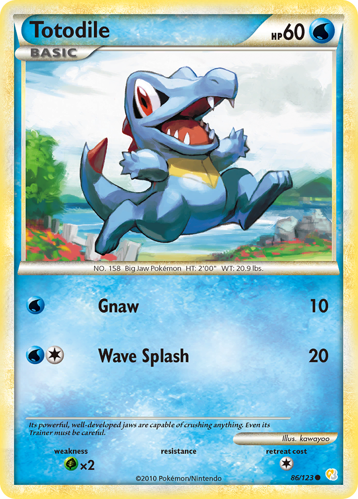 Totodile (86/123) [HeartGold & SoulSilver: Base Set] | Good Games Cannington