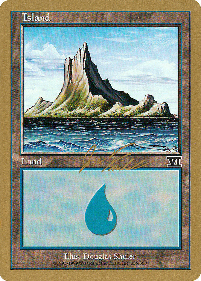 Island (jf335) (Jon Finkel) [World Championship Decks 2000] | Good Games Cannington