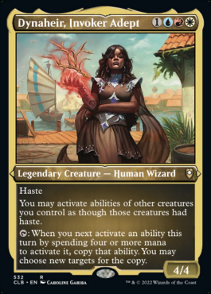 Dynaheir, Invoker Adept (Foil Etched) [Commander Legends: Battle for Baldur's Gate] | Good Games Cannington
