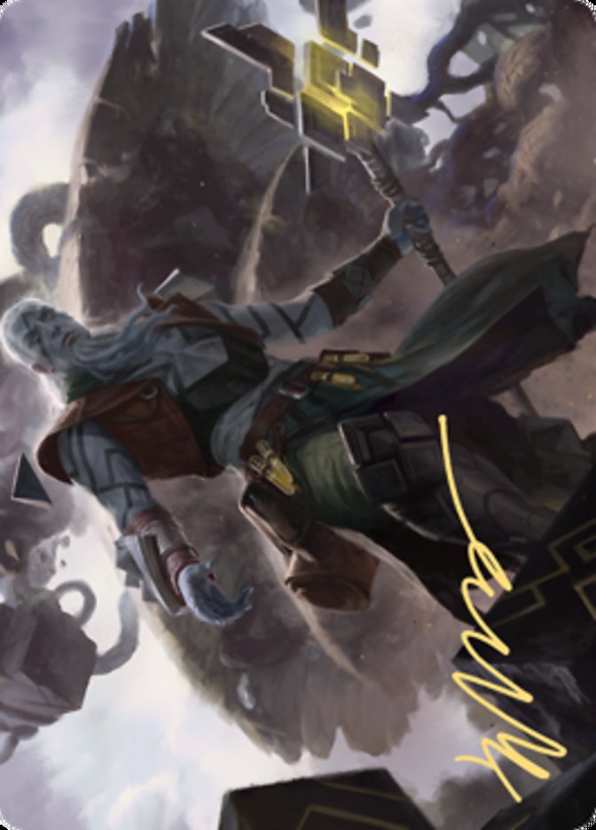 Orah, Skyclave Hierophant Art Card (Gold-Stamped Signature) [Zendikar Rising Art Series] | Good Games Cannington