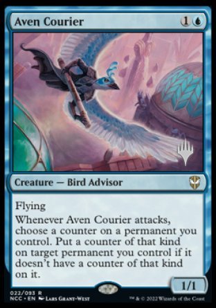 Aven Courier (Promo Pack) [Streets of New Capenna Commander Promos] | Good Games Cannington