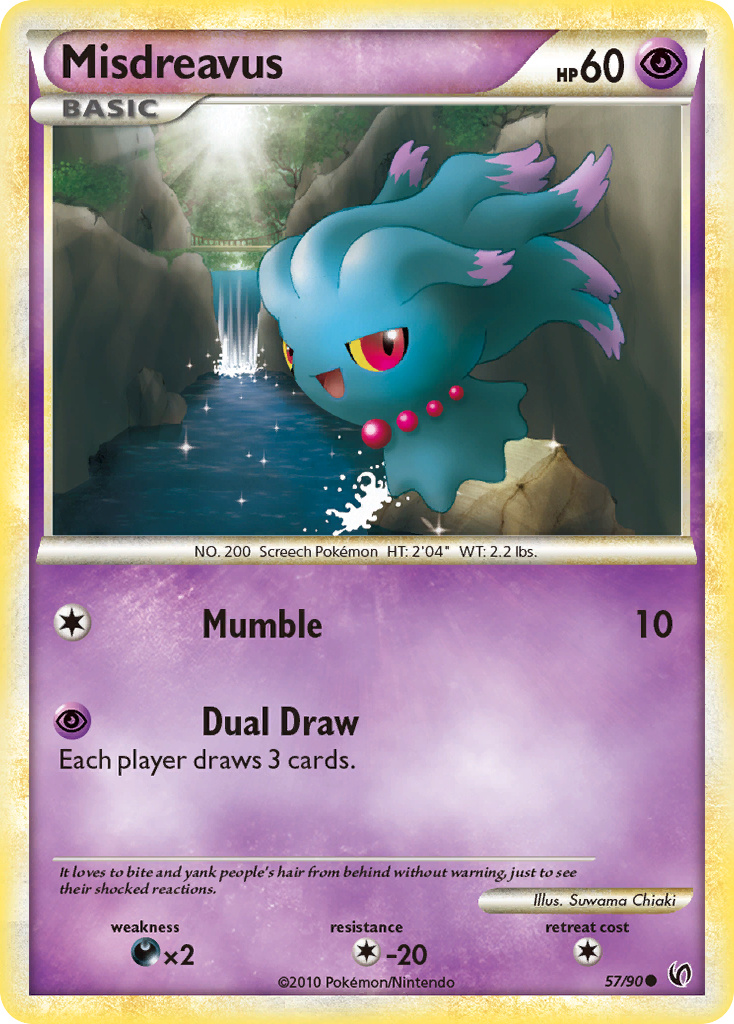 Misdreavus (57/90) [HeartGold & SoulSilver: Undaunted] | Good Games Cannington