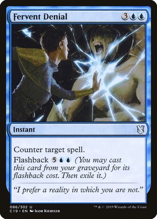 Fervent Denial [Commander 2019] | Good Games Cannington