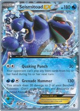 Seismitoad EX (20/111) (Punches 'n' Bites - Patrick Martinez) [World Championships 2015] | Good Games Cannington