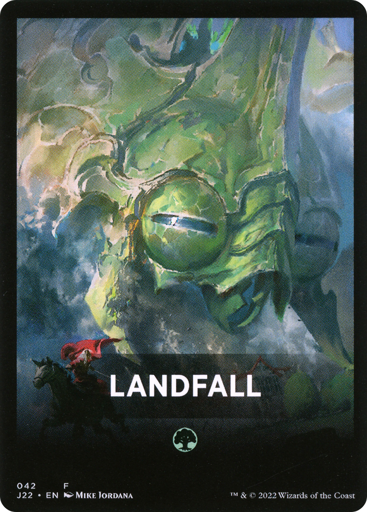 Landfall Theme Card [Jumpstart 2022 Front Cards] | Good Games Cannington