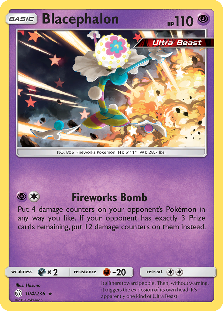 Blacephalon (104/236) [Sun & Moon: Cosmic Eclipse] | Good Games Cannington