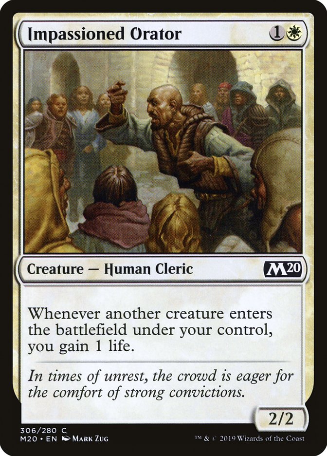 Impassioned Orator [Core Set 2020] | Good Games Cannington