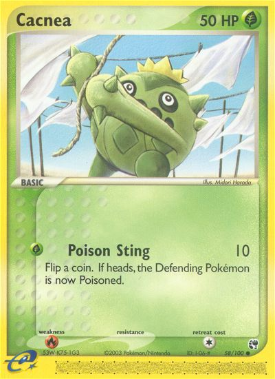 Cacnea (58/100) [EX: Sandstorm] | Good Games Cannington