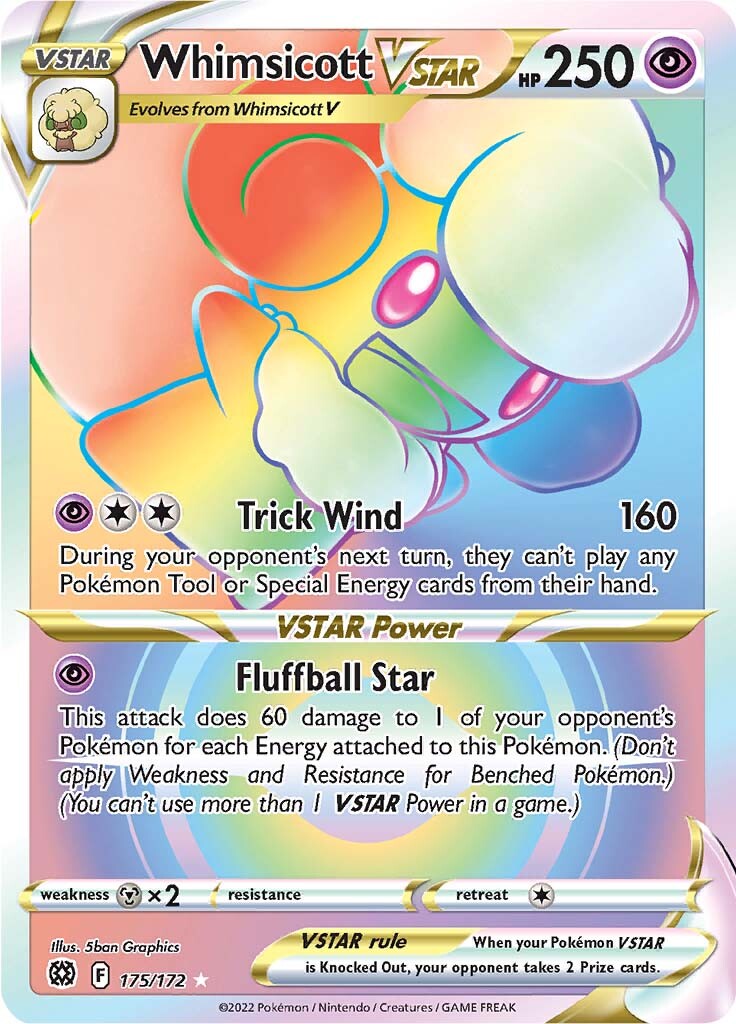 Whimsicott VSTAR (175/172) [Sword & Shield: Brilliant Stars] | Good Games Cannington