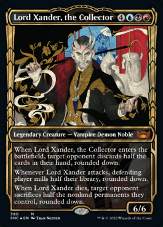 Lord Xander, the Collector (Showcase Golden Age Gilded Foil) [Streets of New Capenna] | Good Games Cannington