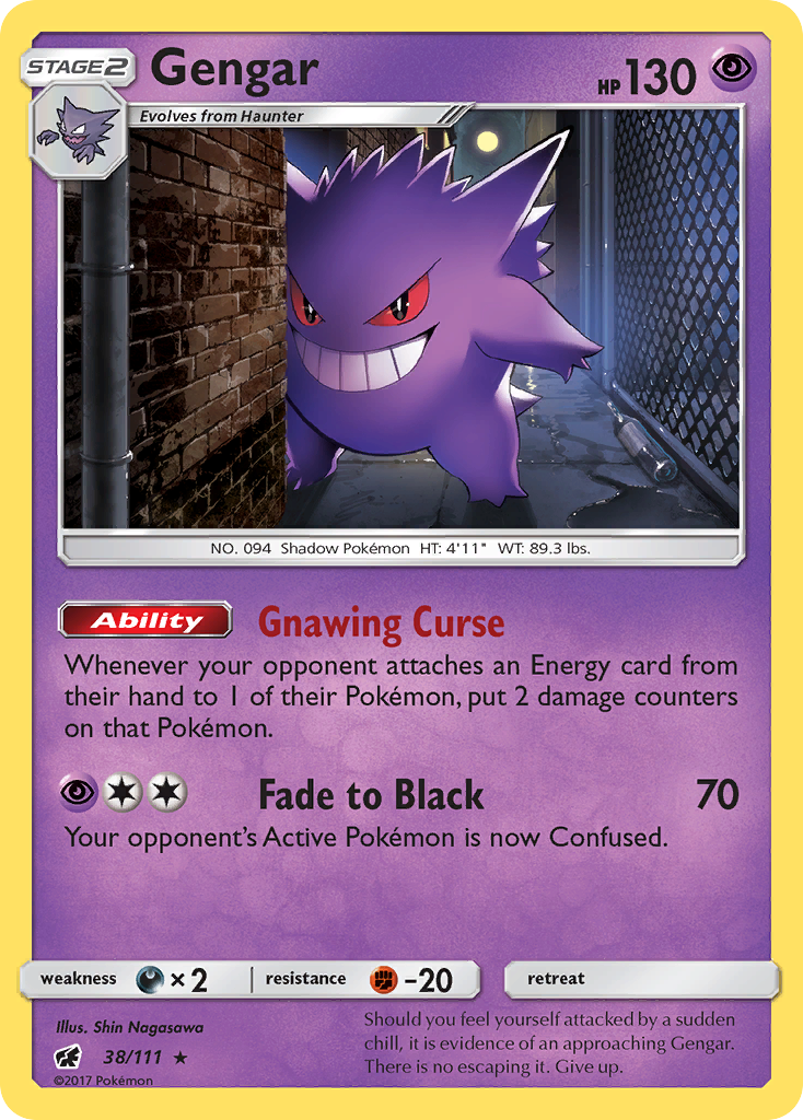 Gengar (38/111) [Sun & Moon: Crimson Invasion] | Good Games Cannington