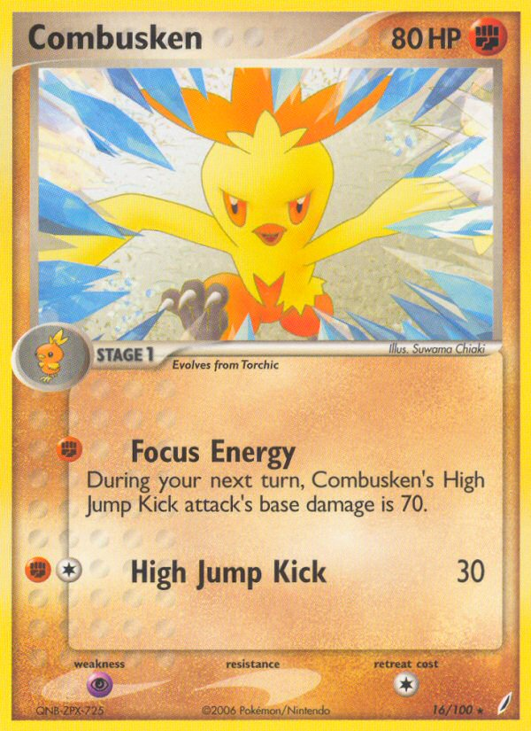 Combusken (16/100) [EX: Crystal Guardians] | Good Games Cannington