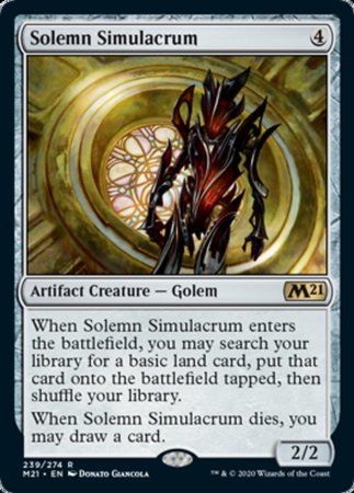 Solemn Simulacrum [Core Set 2021] | Good Games Cannington