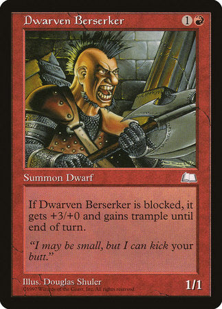 Dwarven Berserker [Weatherlight] | Good Games Cannington