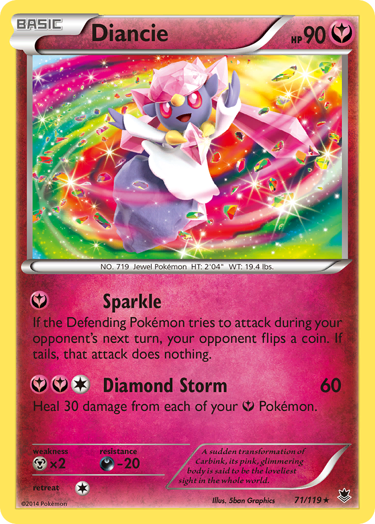 Diancie (71/119) [XY: Phantom Forces] | Good Games Cannington