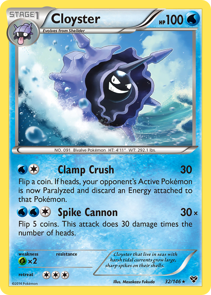 Cloyster (32/146) [XY: Base Set] | Good Games Cannington