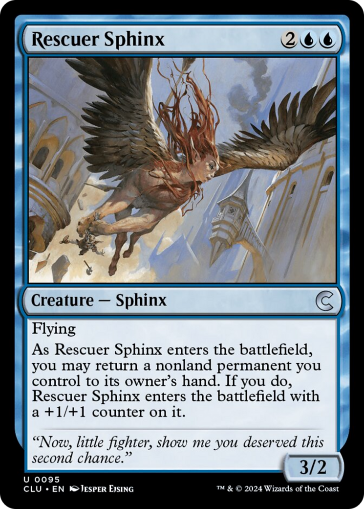 Rescuer Sphinx [Ravnica: Clue Edition] | Good Games Cannington