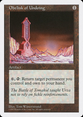 Obelisk of Undoing [Fifth Edition] | Good Games Cannington