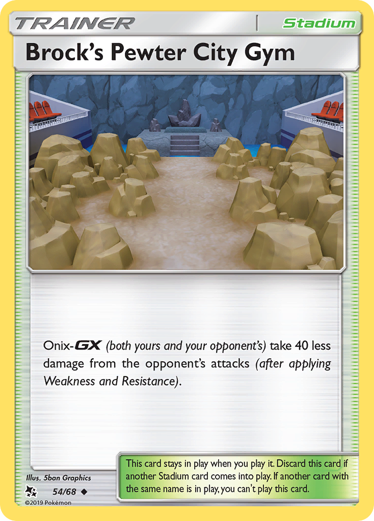 Brock's Pewter City Gym (54/68) [Sun & Moon: Hidden Fates] | Good Games Cannington