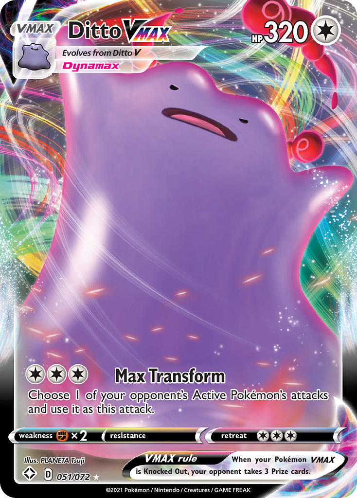 Ditto VMAX (051/072) [Sword & Shield: Shining Fates] | Good Games Cannington