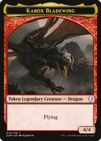 Karox Bladewing Token [Dominaria Tokens] | Good Games Cannington