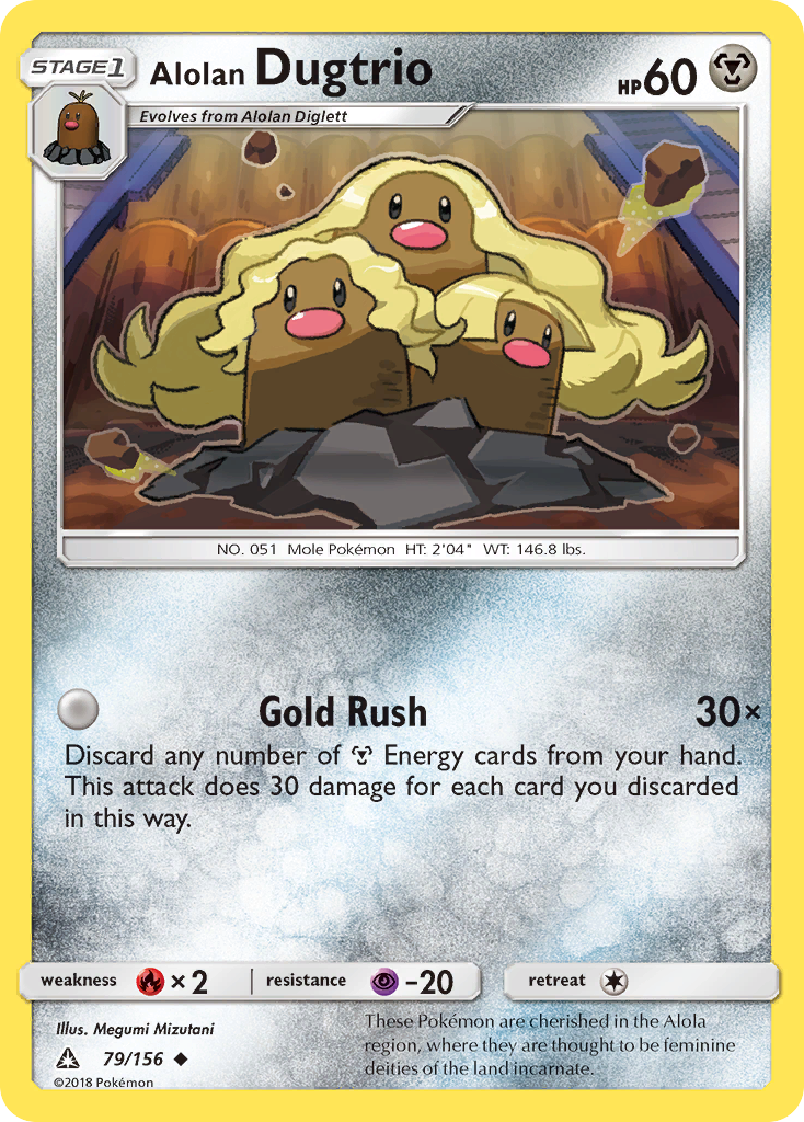 Alolan Dugtrio (79/156) [Sun & Moon: Ultra Prism] | Good Games Cannington
