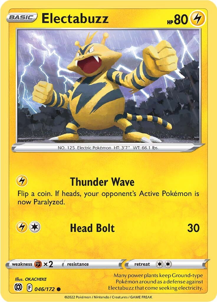 Electabuzz (046/172) [Sword & Shield: Brilliant Stars] | Good Games Cannington