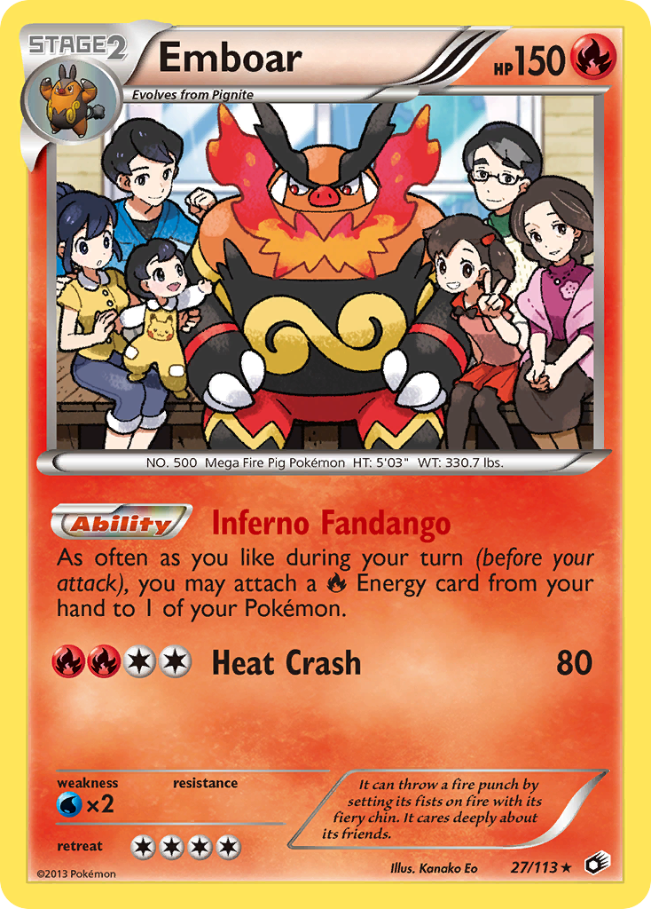 Emboar (27/113) (Theme Deck Exclusive) [Black & White: Legendary Treasures] | Good Games Cannington