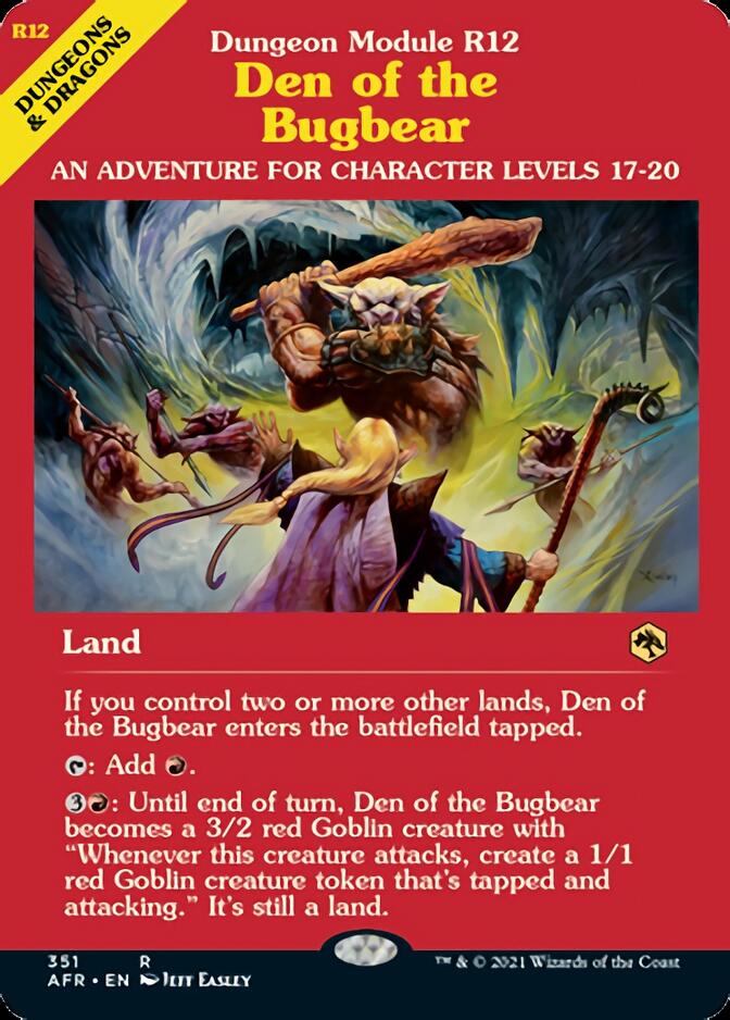 Den of the Bugbear (Dungeon Module) [Dungeons & Dragons: Adventures in the Forgotten Realms] | Good Games Cannington