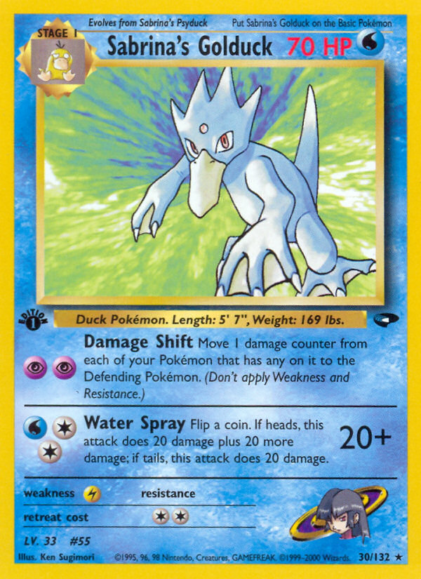 Sabrina's Golduck (30/132) [Gym Challenge 1st Edition] | Good Games Cannington