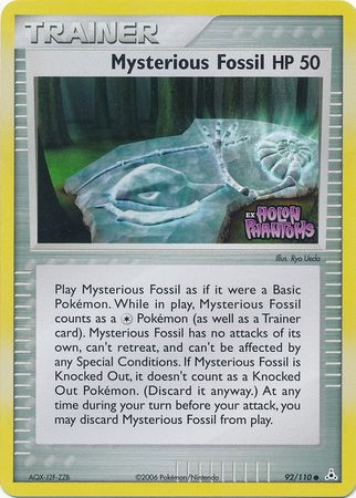 Mysterious Fossil (92/110) (Stamped) [EX: Holon Phantoms] | Good Games Cannington