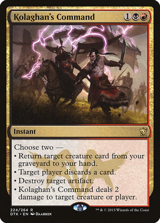 Kolaghan's Command [Dragons of Tarkir] | Good Games Cannington