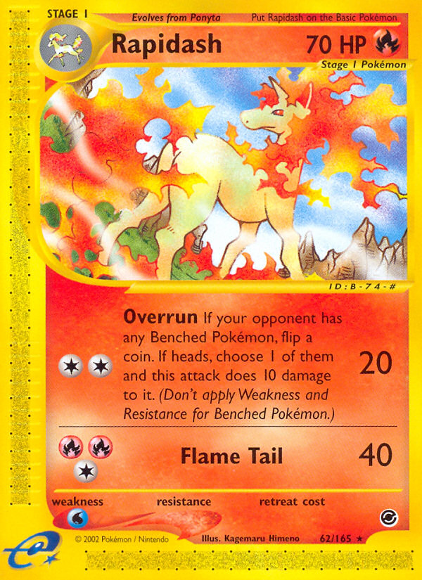 Rapidash (62/165) [Expedition: Base Set] | Good Games Cannington