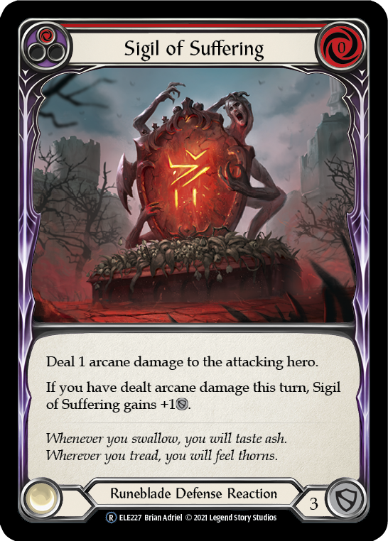Sigil of Suffering (Red) [U-ELE227] Unlimited Normal | Good Games Cannington