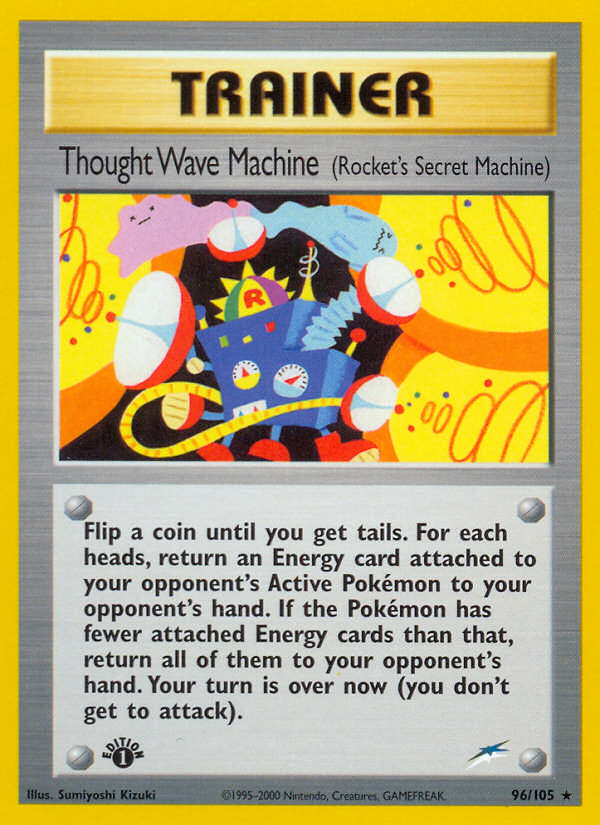 Thought Wave Machine (96/105) (Rocket's Secret Machine) [Neo Destiny 1st Edition] | Good Games Cannington