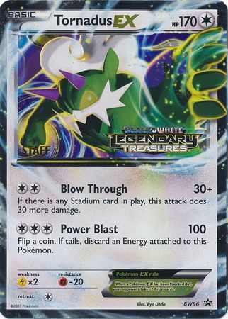 Tornadus EX (BW96) (Staff Prerelease Promo) [Black & White: Black Star Promos] | Good Games Cannington