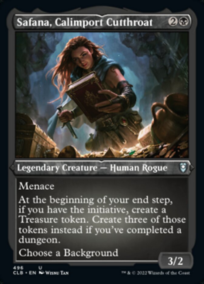 Safana, Calimport Cutthroat (Foil Etched) [Commander Legends: Battle for Baldur's Gate] | Good Games Cannington