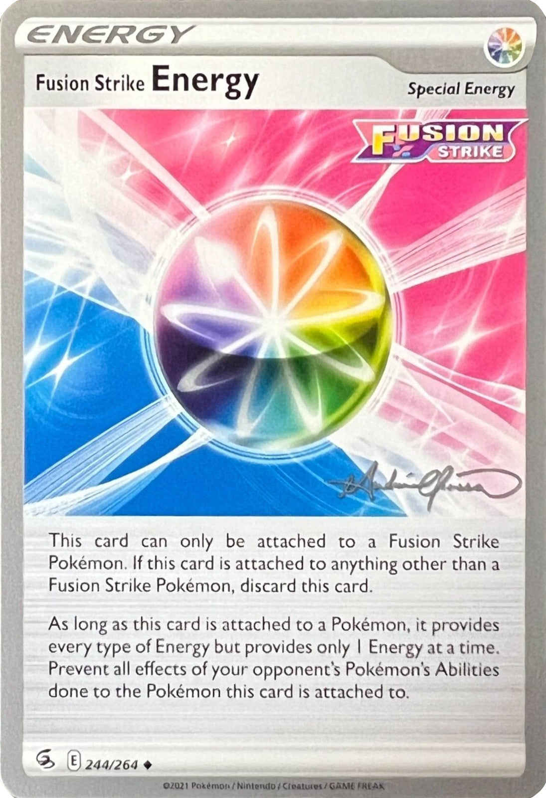 Fusion Strike Energy (244/264) (The Shape of Mew - Andre Chiasson) [World Championships 2022] | Good Games Cannington